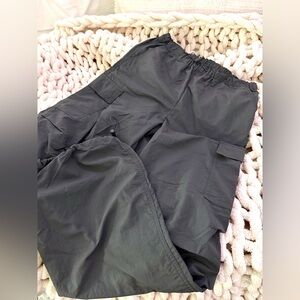 Gray Parachute Pants
